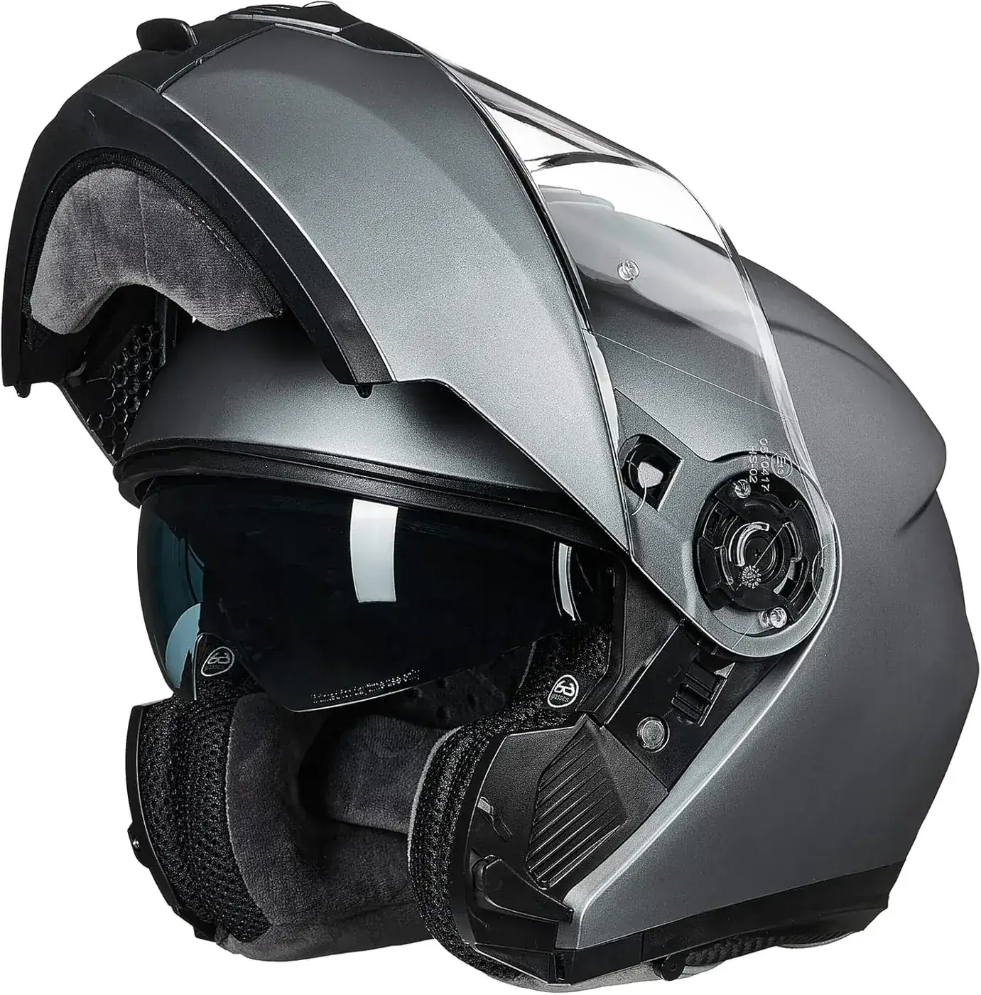 Casco modular abatible ILM 159 gris