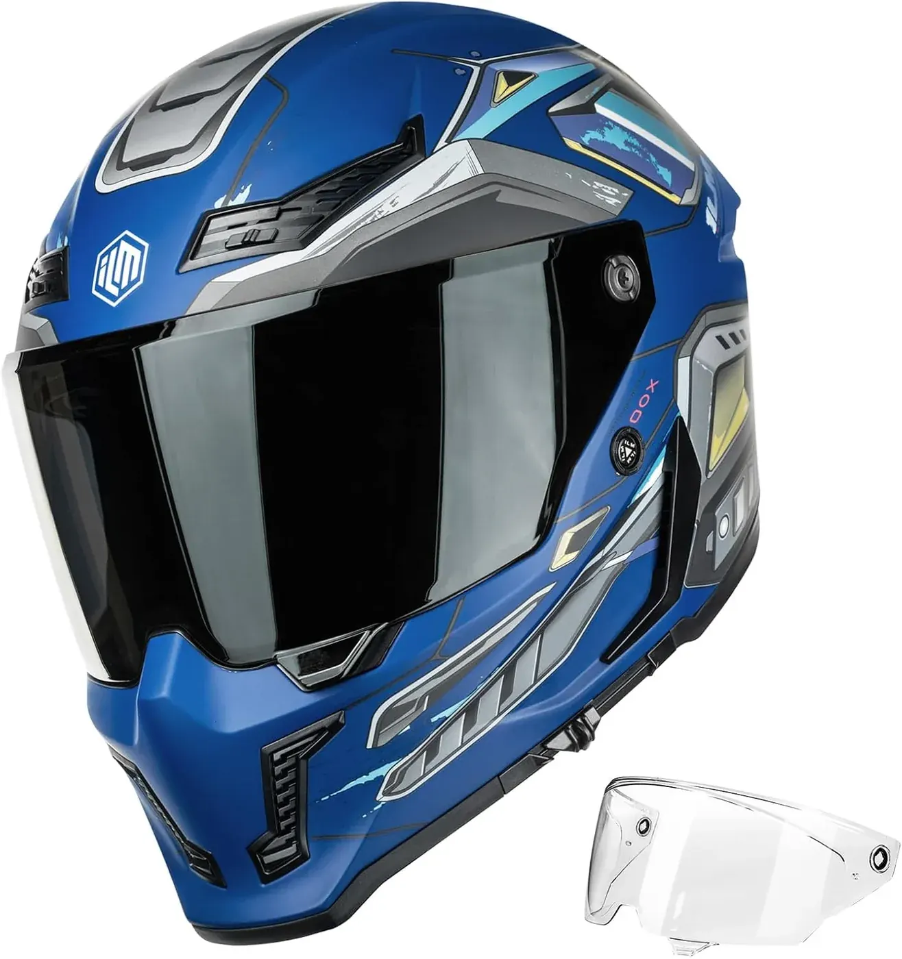 Casco integral ILM MF509 Cyborg Blue